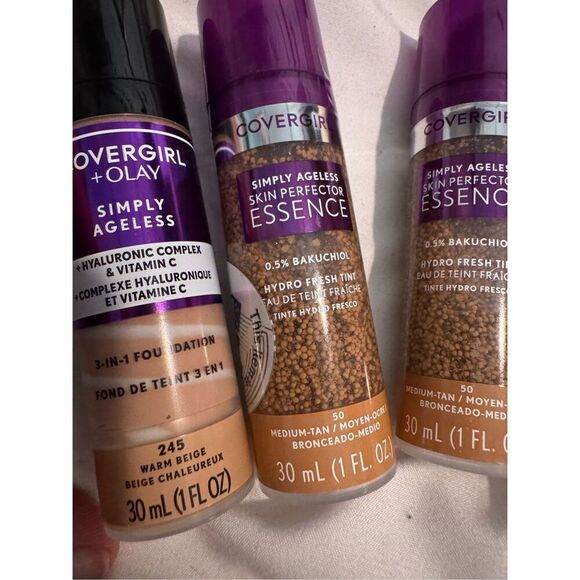 Cover girl x Olay 3x medium 3 in 1 essence + foundation makeup beige beauty skin - Picture 1 of 9